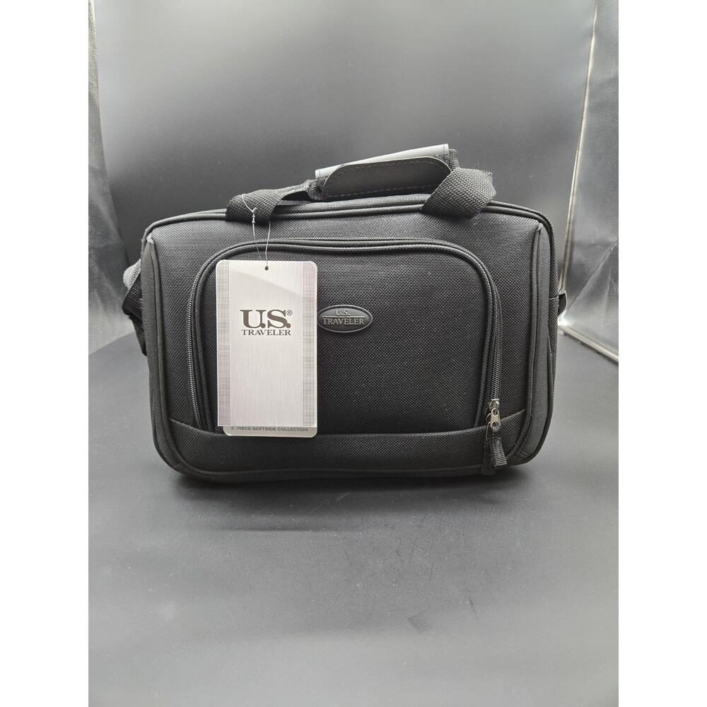 US Traveler Luggage Black Messenger Crossbody Strap Bag School Office Unisex
